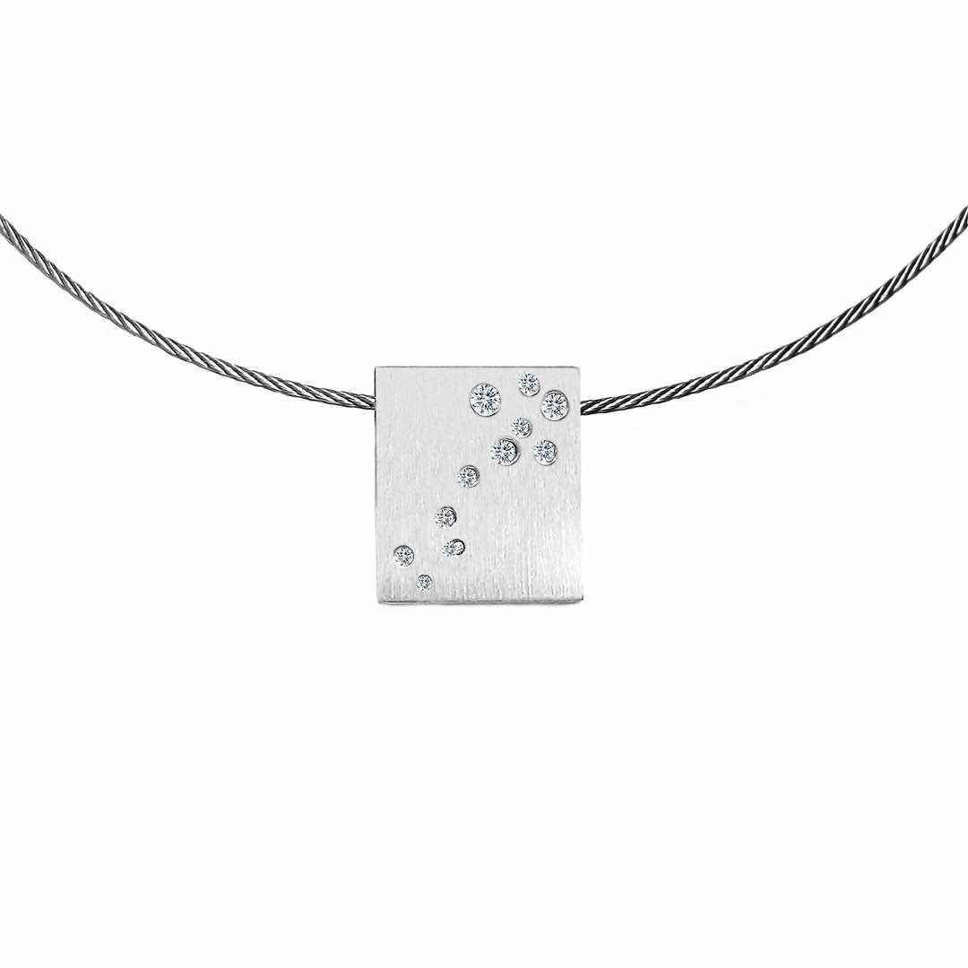 PT094W B.Tiff Pavé Galaxie Pendant by B.Tiff New York