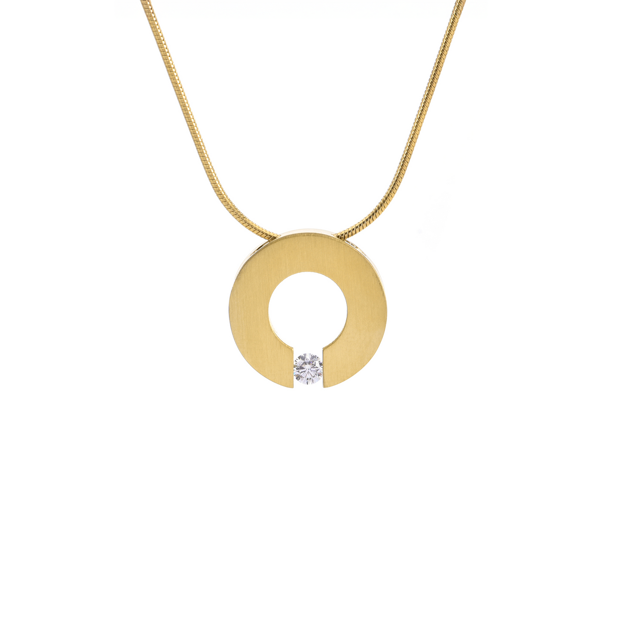 PT100G B.Tiff Gold Malfinia Pendant by B.Tiff New York