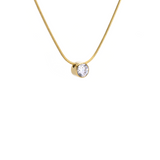 PT101G B.Tiff Gold 1 ct Solitaire Pendant by B.Tiff New York