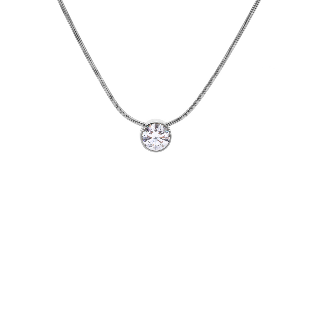 PT101W B.Tiff 1 ct Solitaire Pendant by B.Tiff New York