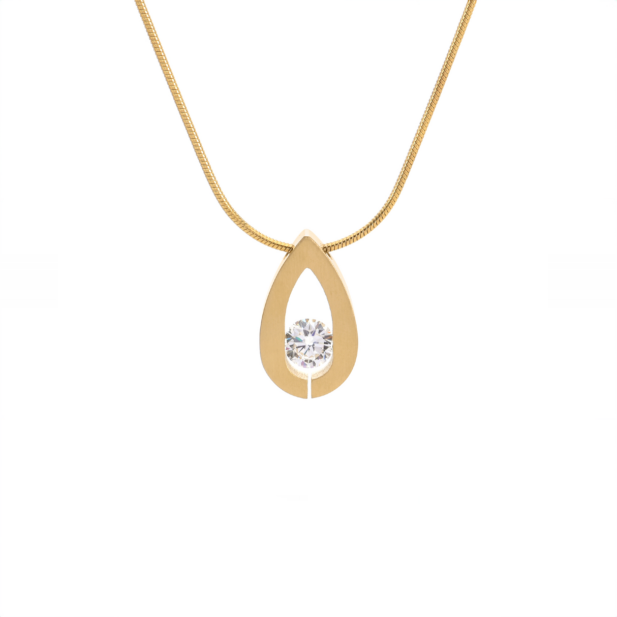 PT106G B.Tiff Gold Drop Pendant by B.Tiff New York