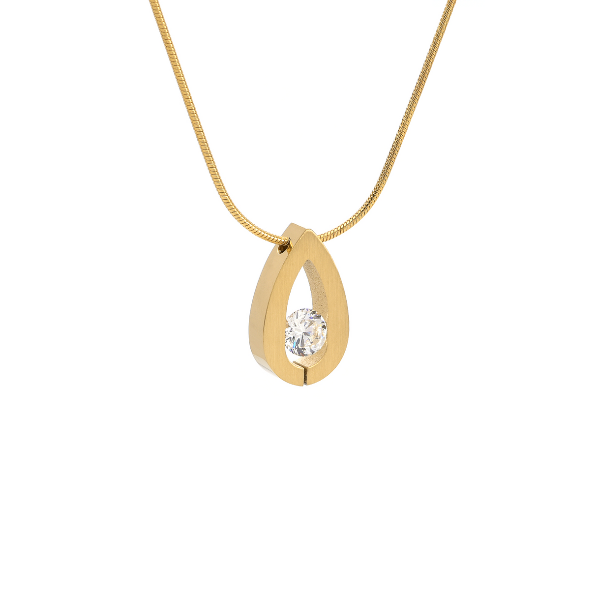 PT106G B.Tiff Gold Drop Pendant by B.Tiff New York