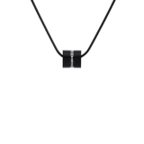 PT118B B.Tiff Black Barrel Pendant by B.Tiff New York