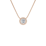 PT125RG B.Tiff Rose Gold Aŭreolo 1ct Pendant by B.Tiff New York