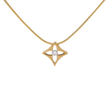 PT138G B.Tiff Gold Floro Pendant by B.Tiff New York