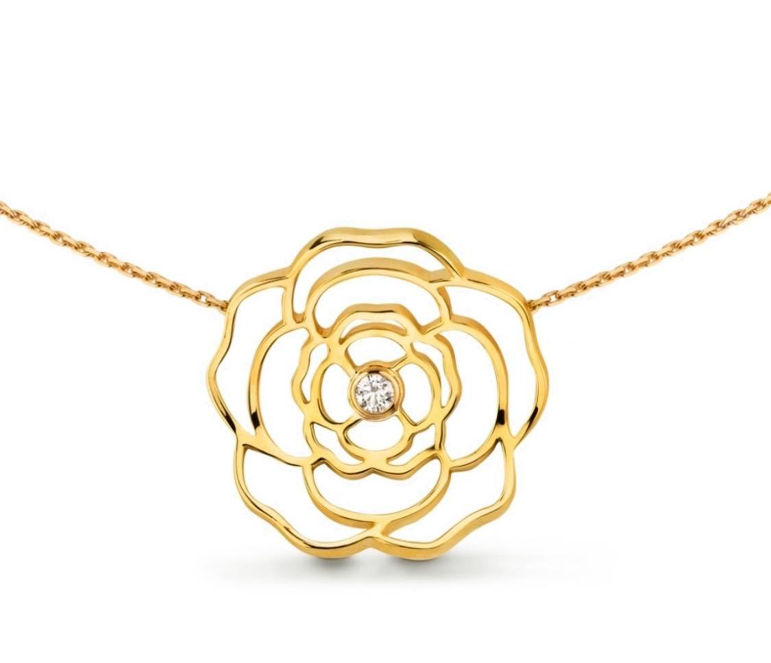 PT308G B.Tiff Rosé Gold Plated Brass Pendant Necklace by B.Tiff New York