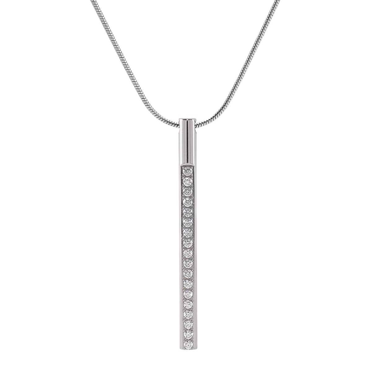 PT318W B.Tiff Pave Bar Pendant by B.Tiff New York