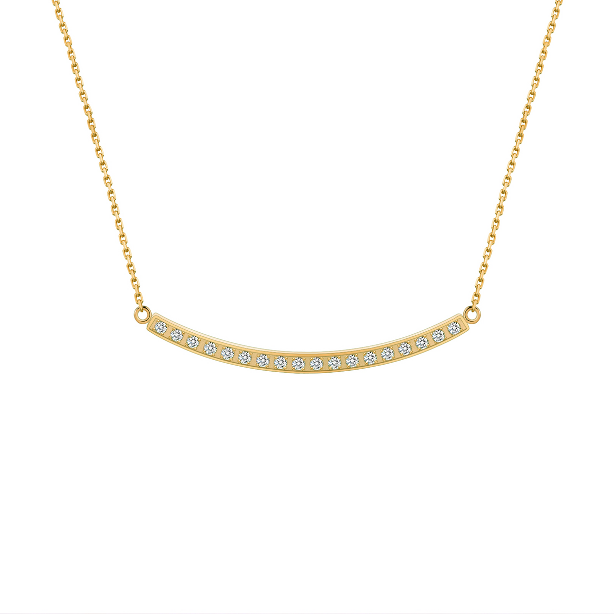 PT324RG B.Tiff Rose Gold Mini "Smile" Adjustable Pendant Necklace by B.Tiff New York