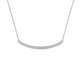 PT324W B.Tiff Mini "Smile" Adjustable Pendant Necklace by B.Tiff New York