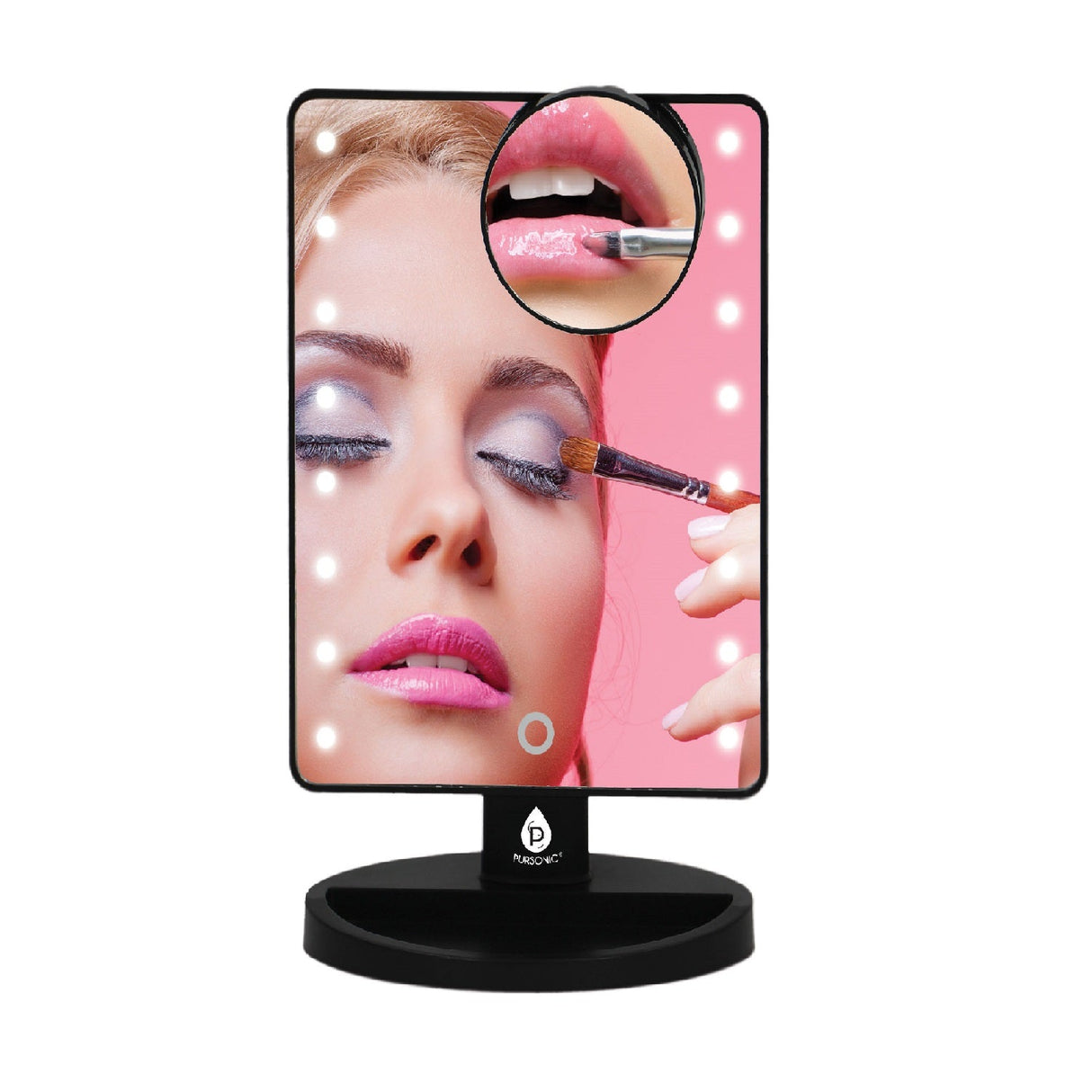 LED Lighted Vanity Makeup Mirror by Pursonic