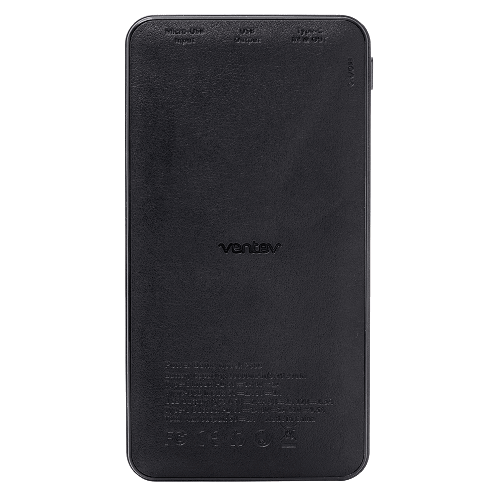 Ventev Portable Battery PD 10,000 mAh Gray by Ventev