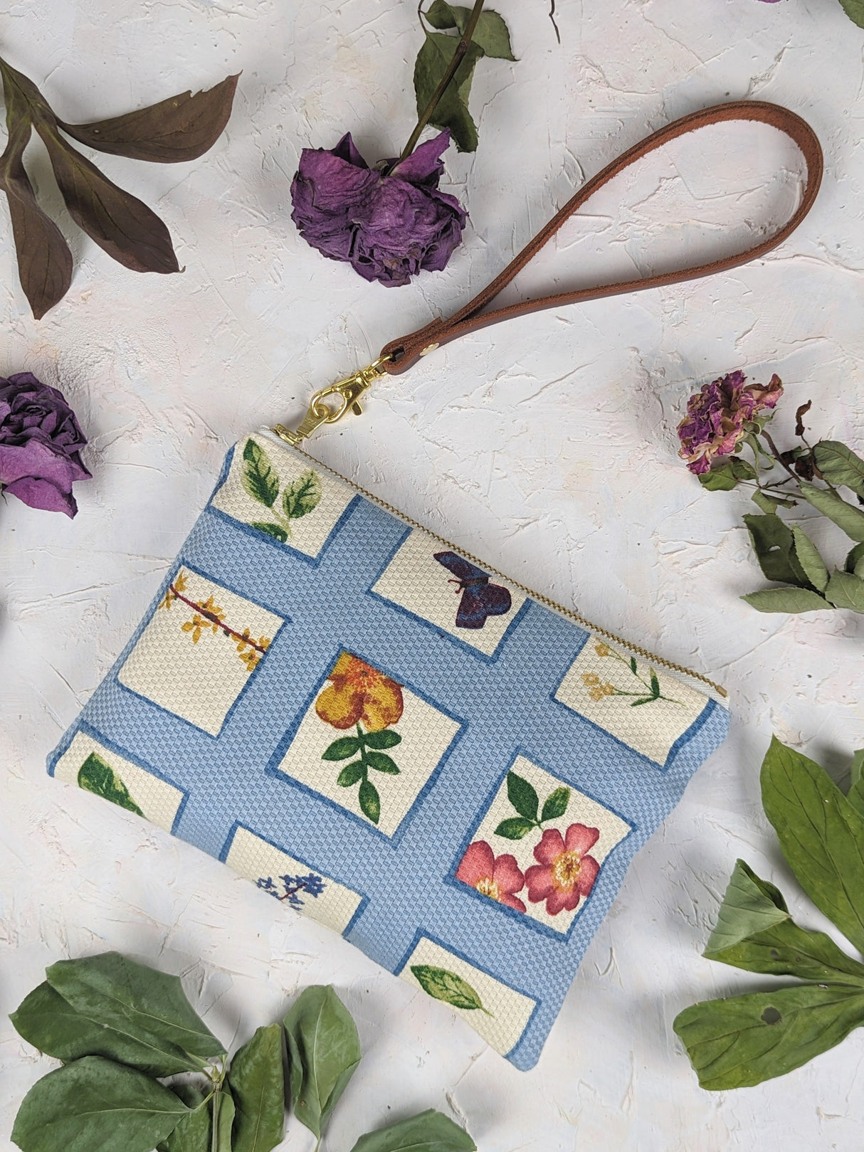 Summer Meadow Wristlet Purse by Ash & Rose