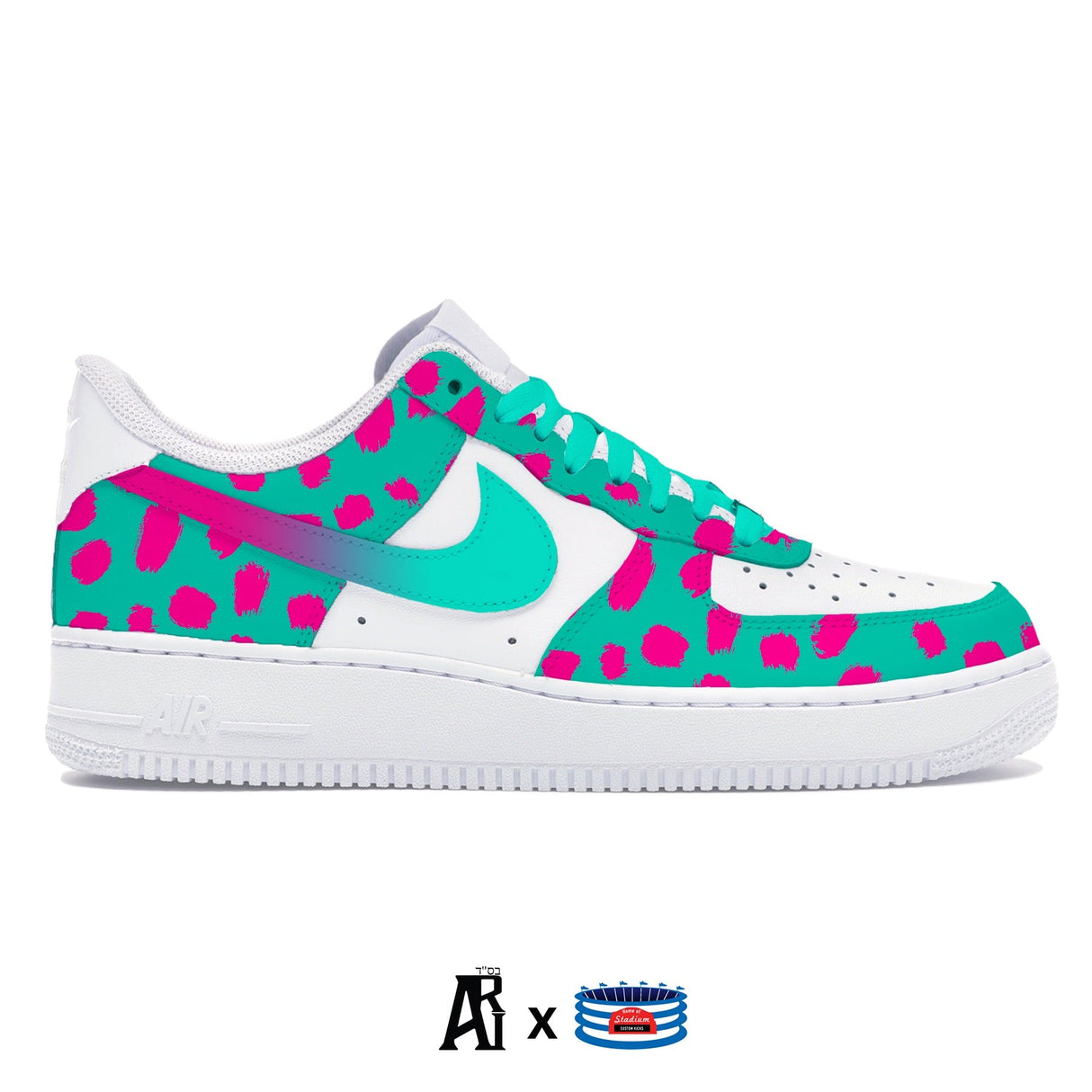 "Paint Sample" Nike Air Force 1 Low Shoes by Stadium Custom Kicks