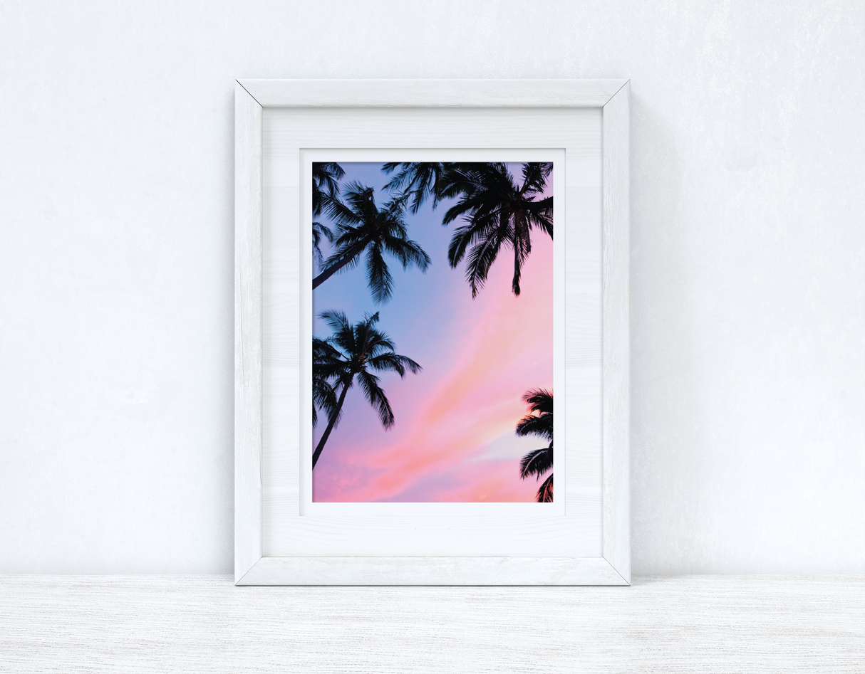 Palm Trees Photography Summer Seasonal Wall Home Decor Print by WinsterCreations™ Official Store