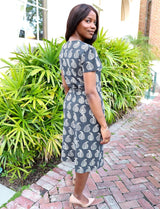 Palm Organic Wrap Dress by Passion Lilie