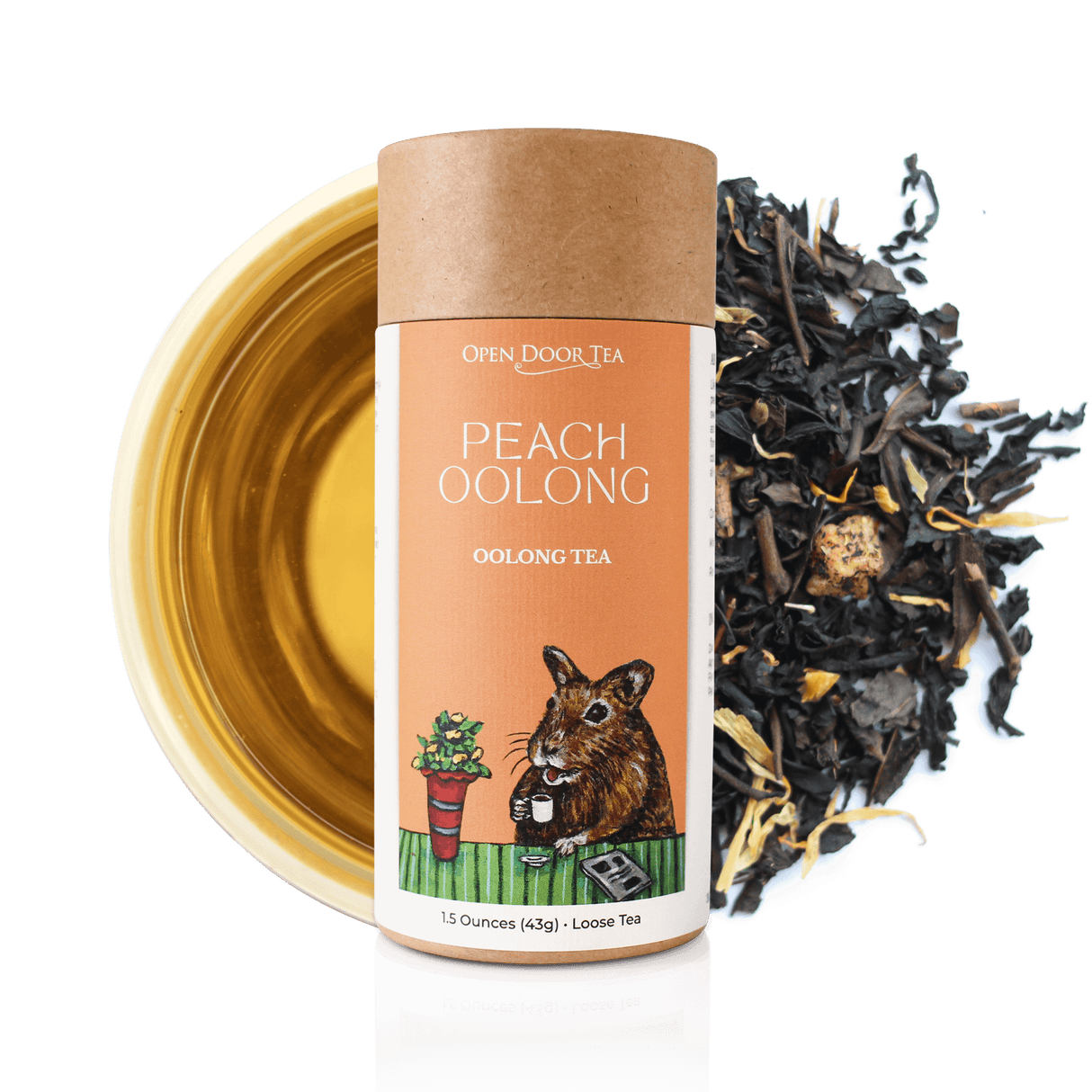 Peach Oolong by Open Door Tea CT