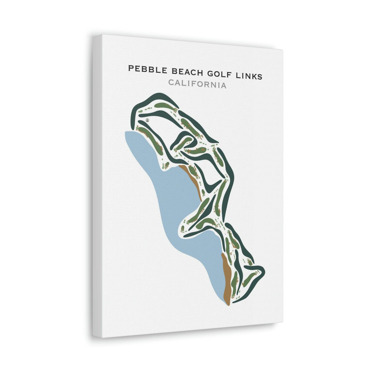 Pebble Beach Golf Links, California - Printed Golf Courses by Golf Course Prints