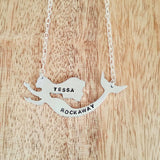 Personalized Mermaid Silver Necklace by Salt and Sparkle