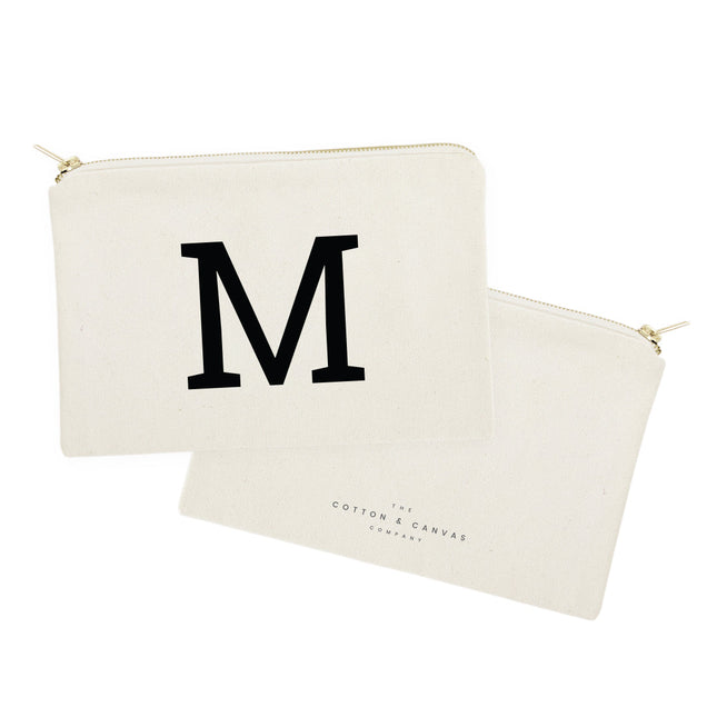 Personalized Modern Monogram Cosmetic Bag and Travel Make Up Pouch by The Cotton & Canvas Co.