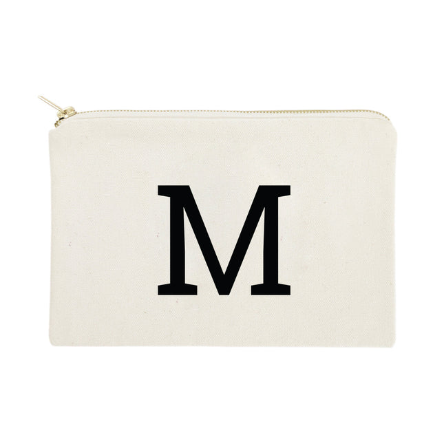 Personalized Modern Monogram Cosmetic Bag and Travel Make Up Pouch by The Cotton & Canvas Co.