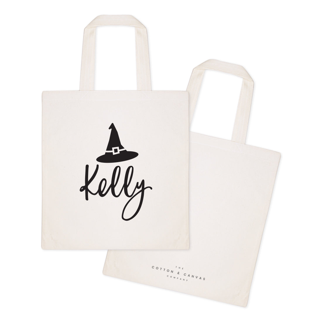 Personalized Name Witch Cotton Canvas Tote Bag by The Cotton & Canvas Co.