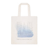 Philadelphia Cityscape Cotton Canvas Tote Bag by The Cotton & Canvas Co.