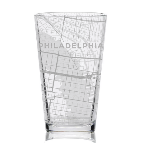 CITY STREET MAP Pint Glasses by LumEngrave