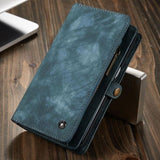 Luxury Leather Phone Wallet with Card Holders For Samsung Galaxy S7 Edge S8 S9 S10 Plus S10E note 8 9 10 Pro with Detachable Leather Magnet Case by Js House