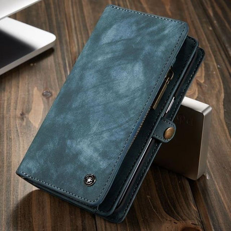 Luxury Leather Phone Wallet with Card Holders For Samsung Galaxy S7 Edge S8 S9 S10 Plus S10E note 8 9 10 Pro with Detachable Leather Magnet Case by Js House