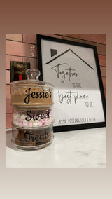 Personalised Names Together Is The Best Place To Be Simple Home Wall Decor Print by WinsterCreations™ Official Store