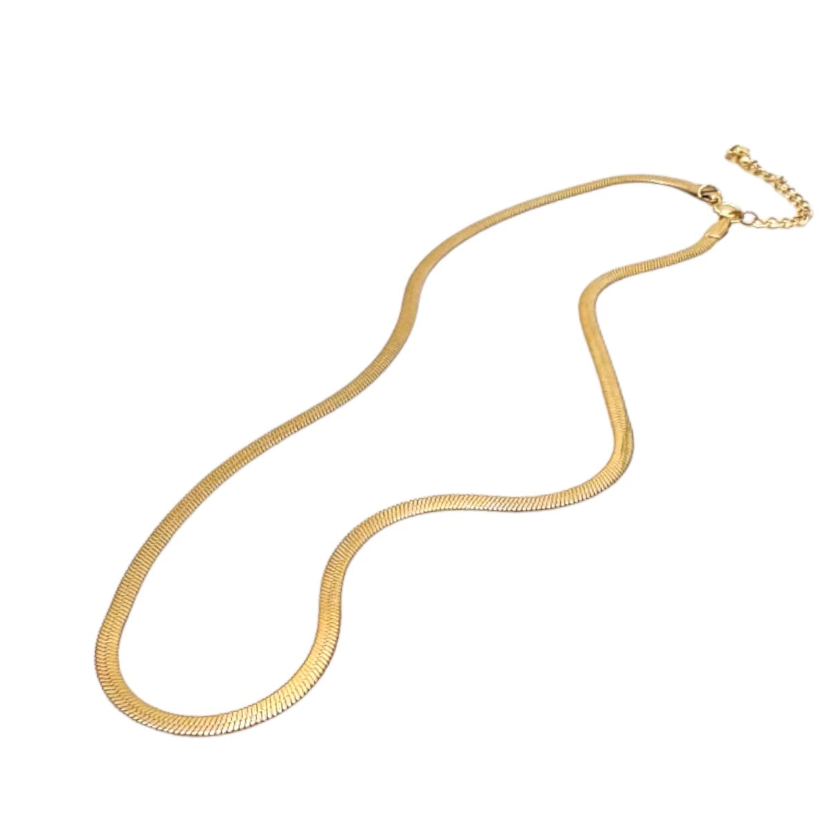 Herringbone Chain Classic Gold Necklace by ETHICGOODS