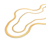 Herringbone Chain Classic Gold Necklace by ETHICGOODS