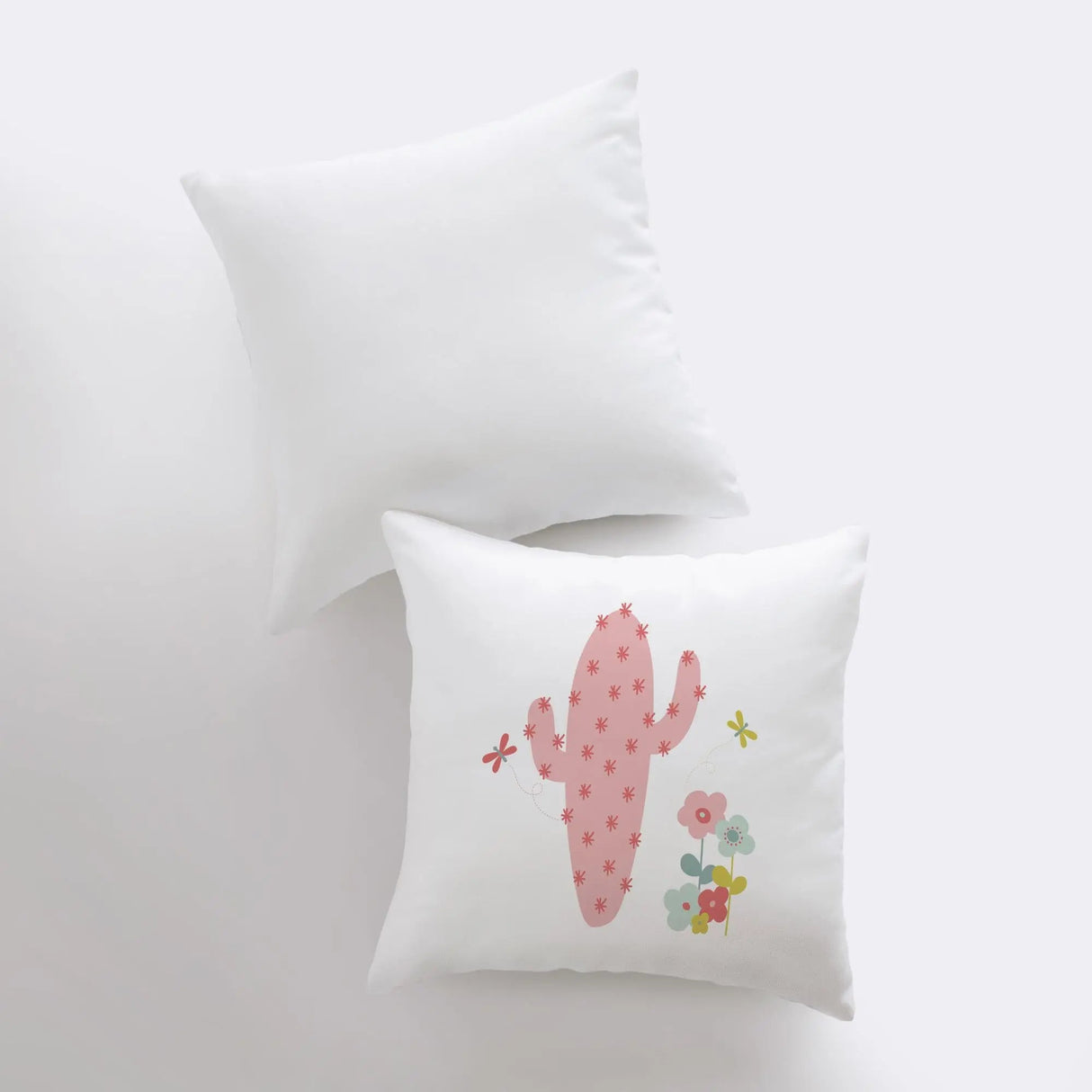 Pink Cactus | Pillow Cover | Good Vibes Only | Cactus Pillow | Positive Vibes | South Western | Succulent Pillow | Cactus Pillow Case by UniikPillows