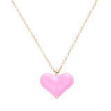 Enamel Heart Pendant Necklace by Madeline Love