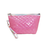 Quilted Shiny Puffer Pouch Bag by Madeline Love