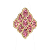 Rhinestone Embellished Petal Stretch Ring by Madeline Love