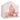 Kid's Play Tent with Washable Cotton Mat and Flag Banner-Pink