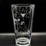 EGYPTIAN TAROT CARD Pint Glasses by LumEngrave