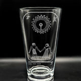 EGYPTIAN TAROT CARD Pint Glasses by LumEngrave