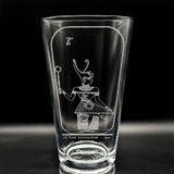 EGYPTIAN TAROT CARD Pint Glasses by LumEngrave