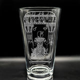 EGYPTIAN TAROT CARD Pint Glasses by LumEngrave