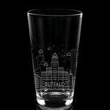 CITY SKYLINES Pint Glasses by LumEngrave