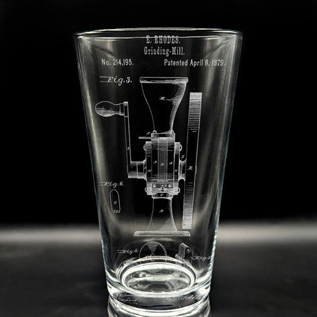 PATENT Pint Glasses by LumEngrave