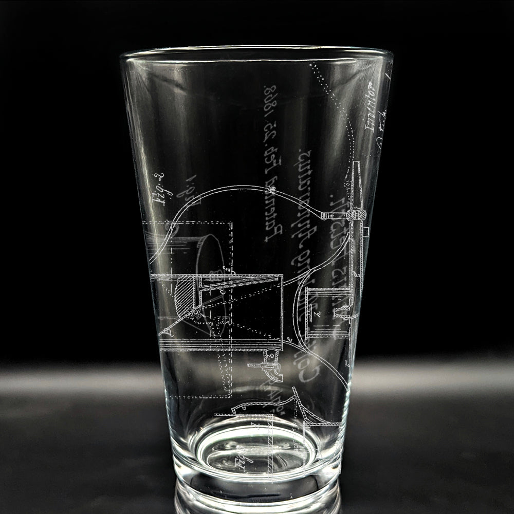 PATENT Pint Glasses by LumEngrave