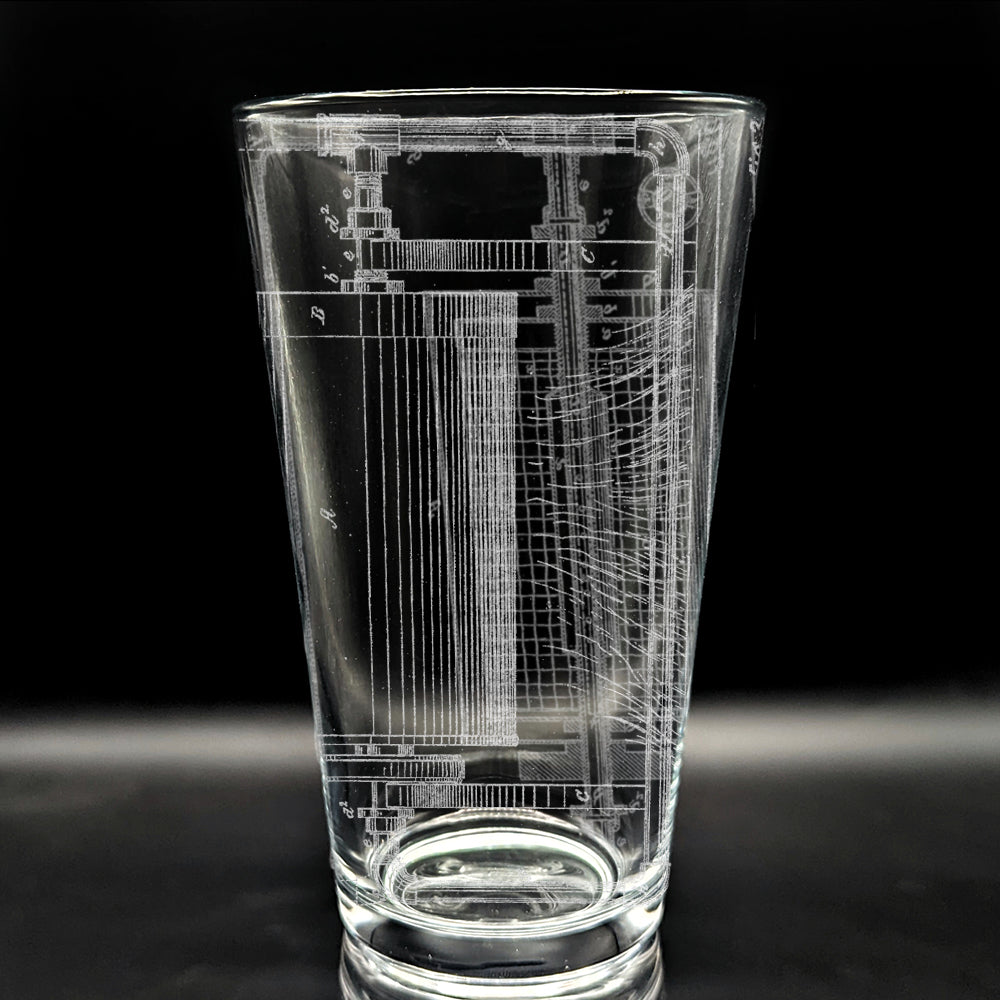 PATENT Pint Glasses by LumEngrave