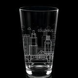 CITY SKYLINES Pint Glasses by LumEngrave