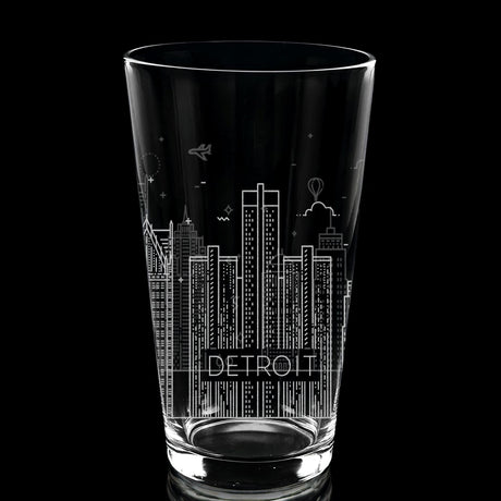 CITY SKYLINES Pint Glasses by LumEngrave