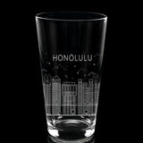 CITY SKYLINES Pint Glasses by LumEngrave