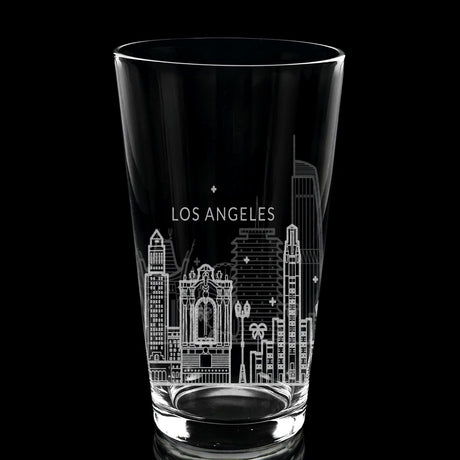 CITY SKYLINES Pint Glasses by LumEngrave