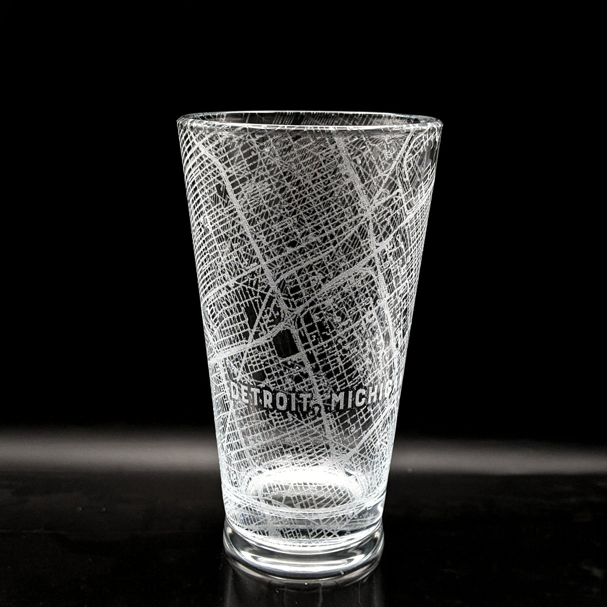 CITY STREET MAP Pint Glasses by LumEngrave